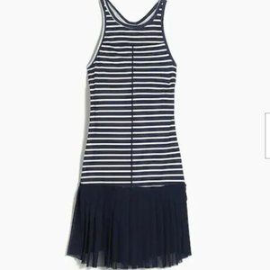 J.Crew x New Balance navy striped athletic racerback tennis / golf dress
